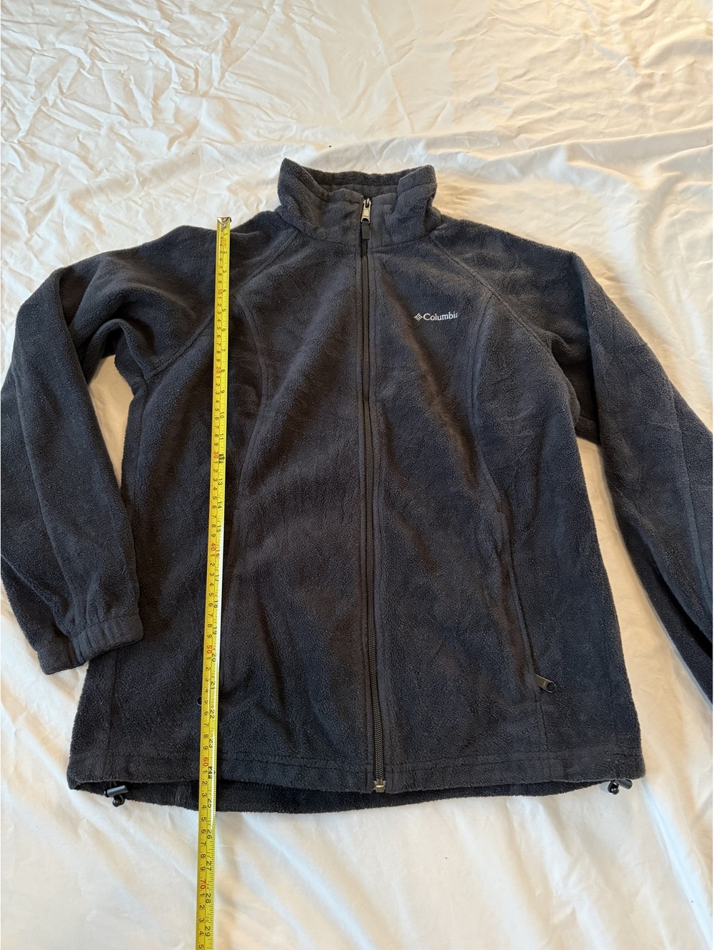 Columbia Black Full-Zip Fleece Jacket Size Large